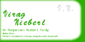 virag nieberl business card